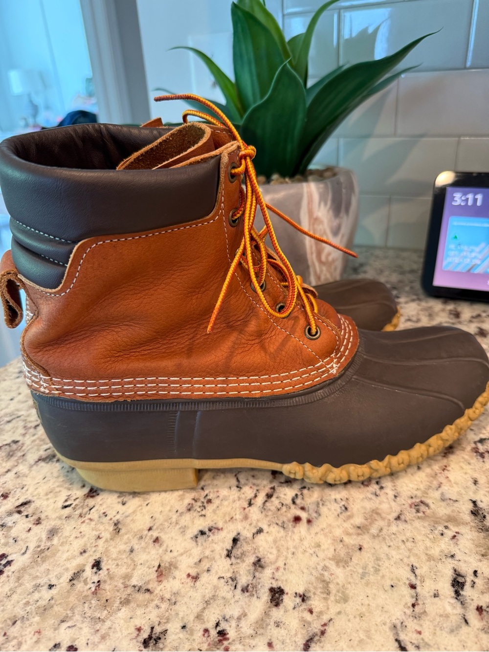 Vintage L.L.Bean Boots Men’s 11M Made in Maine USA Leather Duck Hunting Boots - Picture 2 of 14